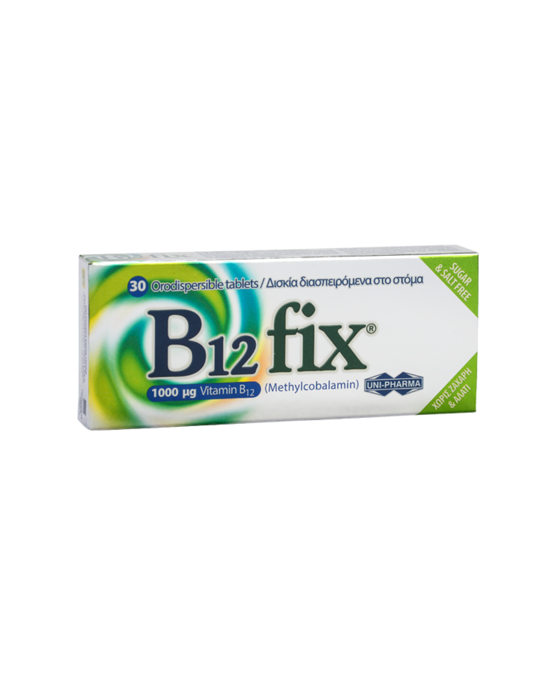 Uni-Pharma B12 fix 30 disp. tablets