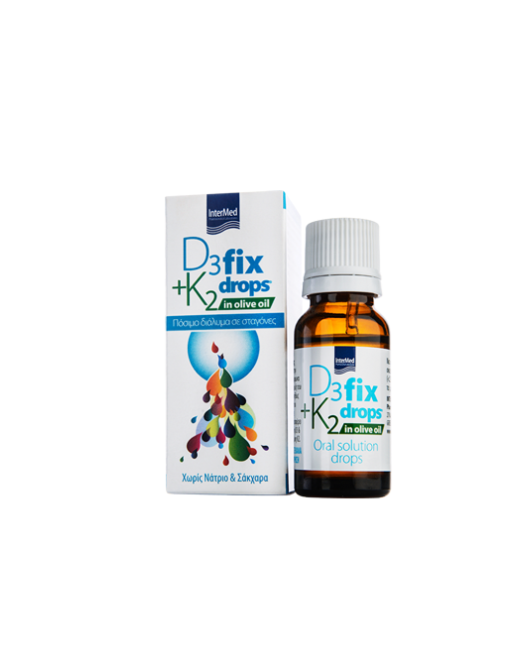 Intermed D3 fix drops & K2 in olive oil 12ml